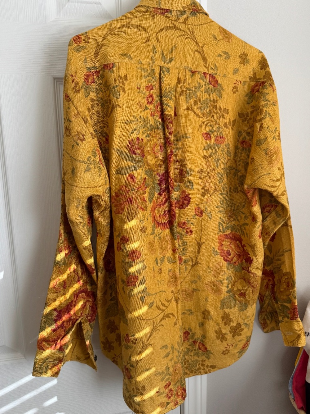 JACKSON HOLE TRADERS, STUNNING, 100% LINEN FLORAL OVERSIZED LONG SLEEVE SHIRT - Picture 8 of 16